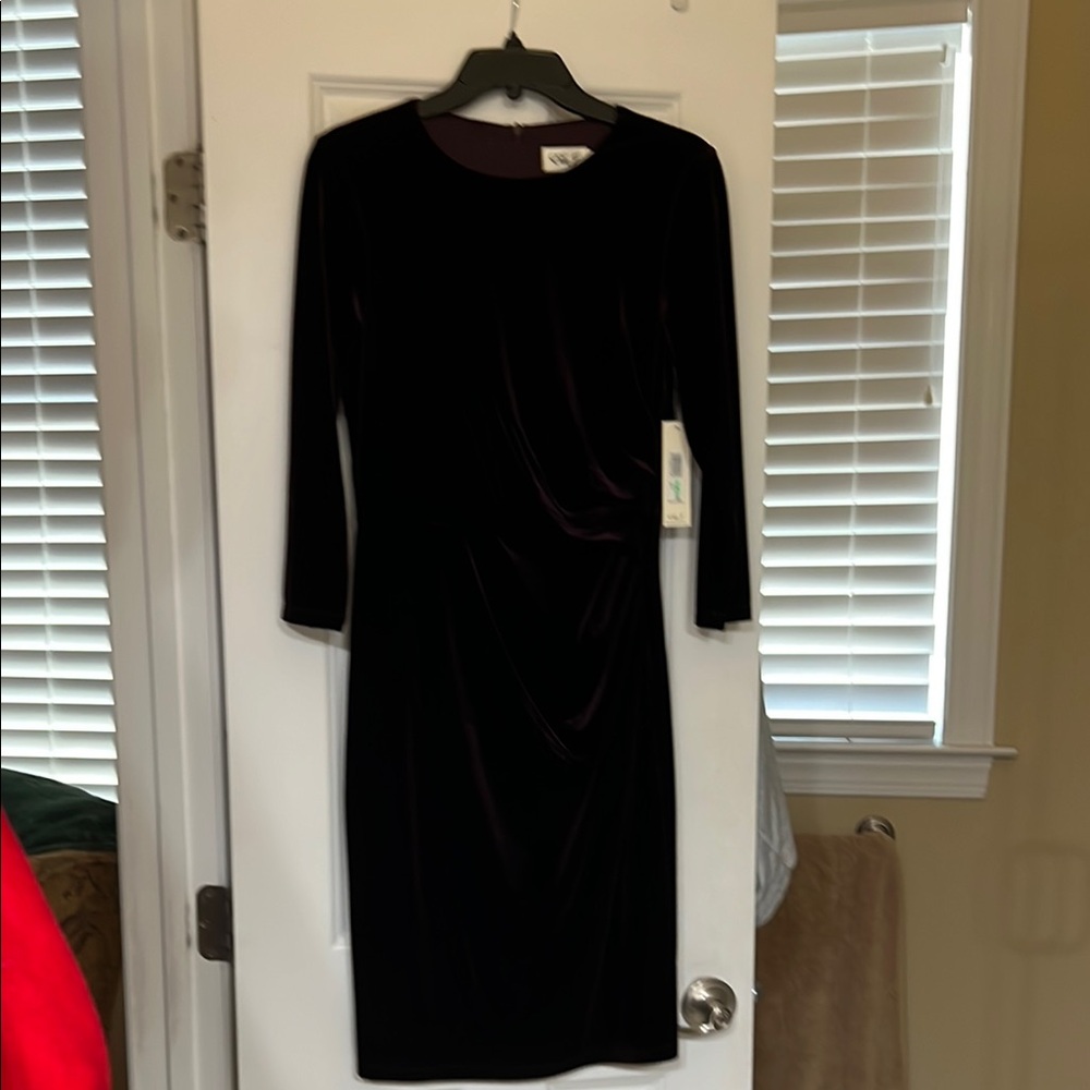 Elegant Black Velvet Dress